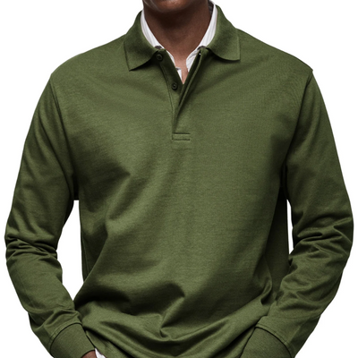 Gary | Classic Long Sleeve Polo Shirt