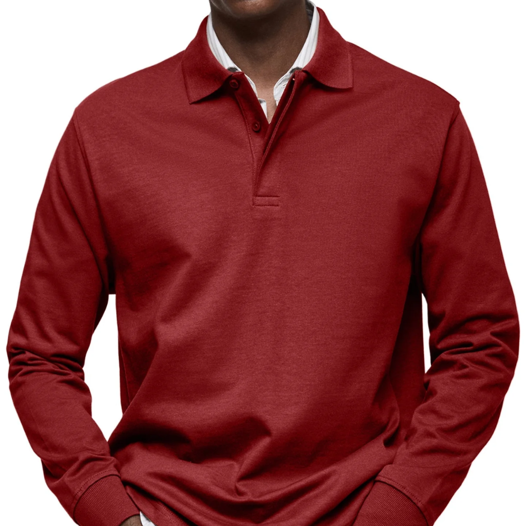 Gary | Classic Long Sleeve Polo Shirt