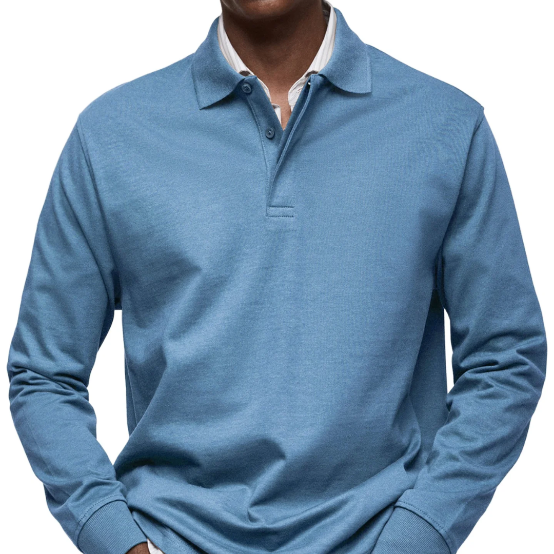 Gary | Classic Long Sleeve Polo Shirt