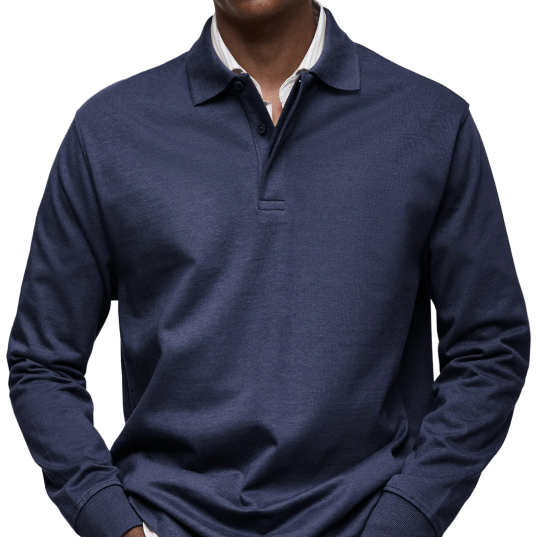 Gary | Classic Long Sleeve Polo Shirt
