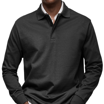 Gary | Classic Long Sleeve Polo Shirt