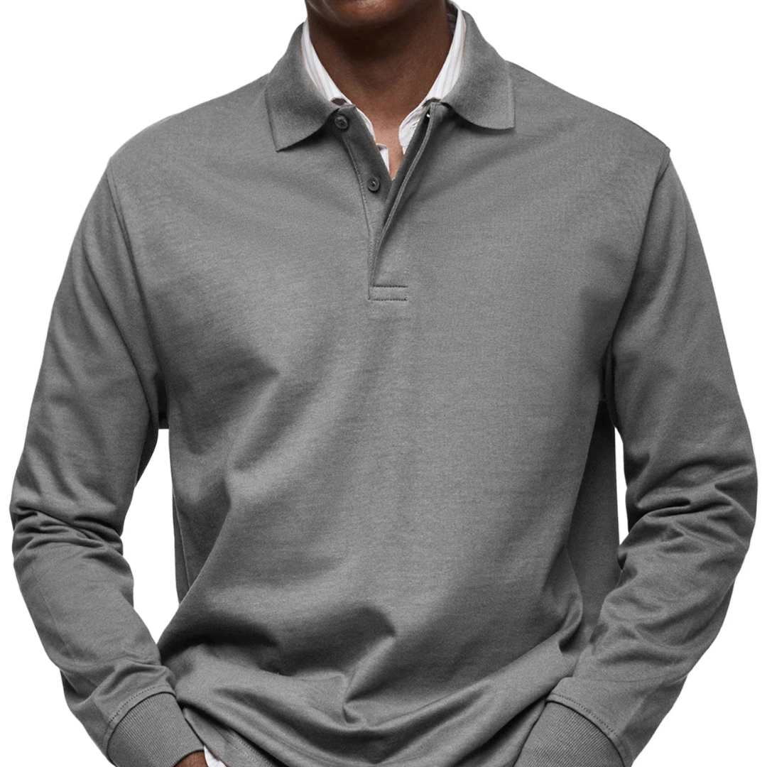 Gary | Classic Long Sleeve Polo Shirt