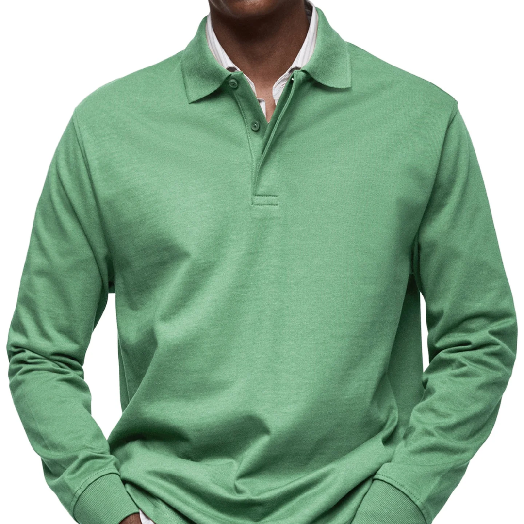 Gary | Classic Long Sleeve Polo Shirt