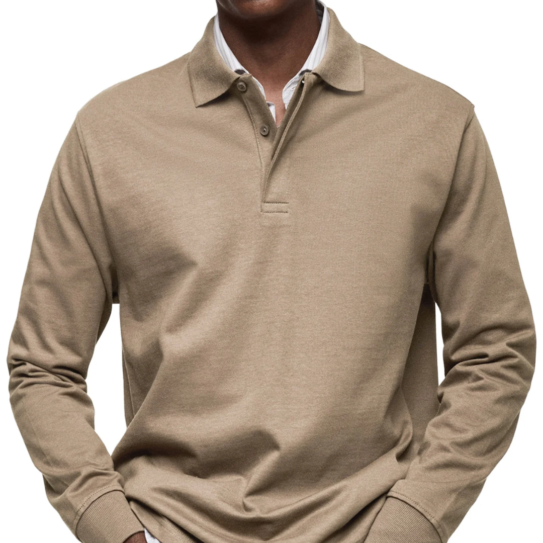 Gary | Classic Long Sleeve Polo Shirt