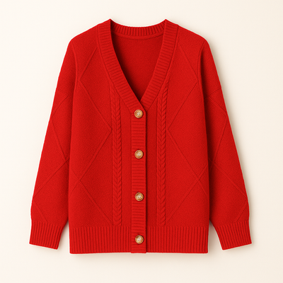 Éloise | Cable-Knit Cardigan