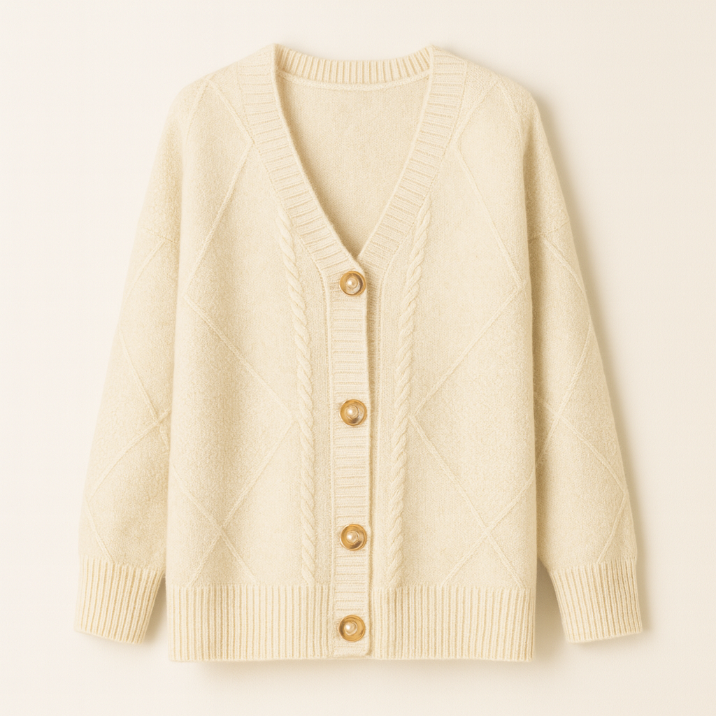 Éloise | Cable-Knit Cardigan